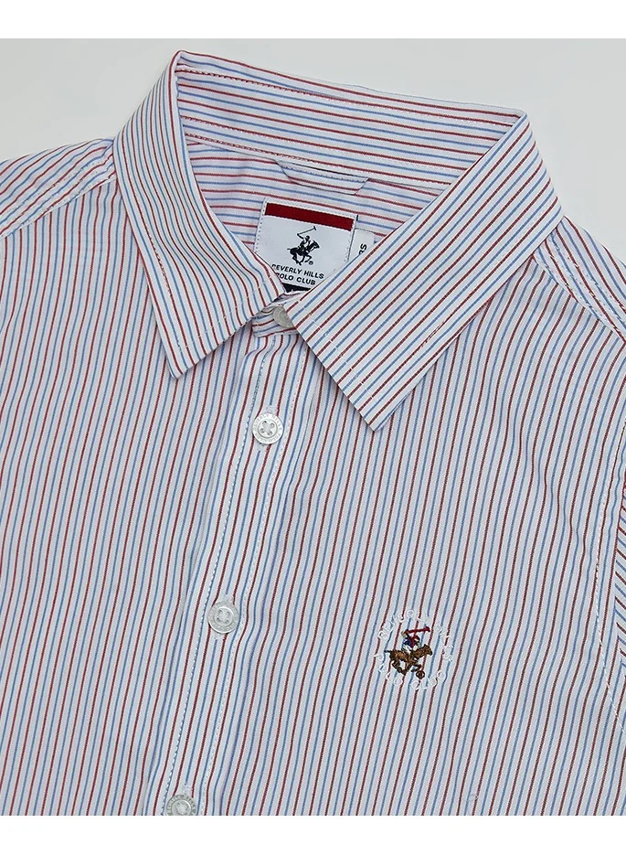 BEVERLY HILLS POLO CLUB  Striped Short Sleeves Shirt for Men | Best Price UAE